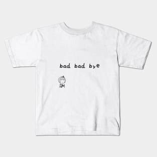 Bad Bad Bye - RM BTS Lyrics Black Version Kids T-Shirt